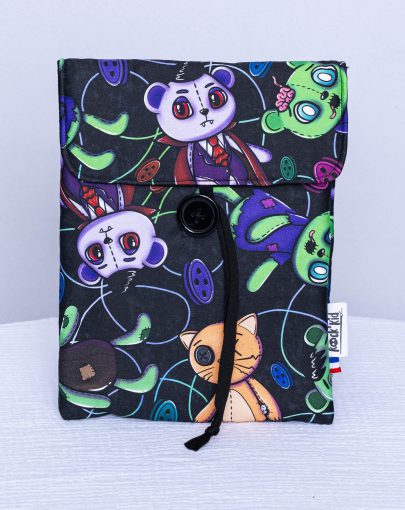 Pochette à livre petit format — Peluches zombies