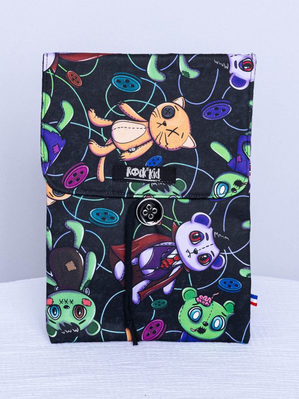 Pochette à livre grand format — Peluches zombies