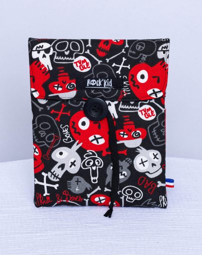Pochette à livre petit format — Crânes en folie