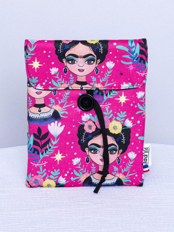 Pochette à livre petit format — Frida en fleurs