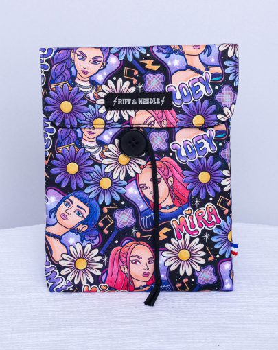 Pochette à livre petit format — Pop en fleurs