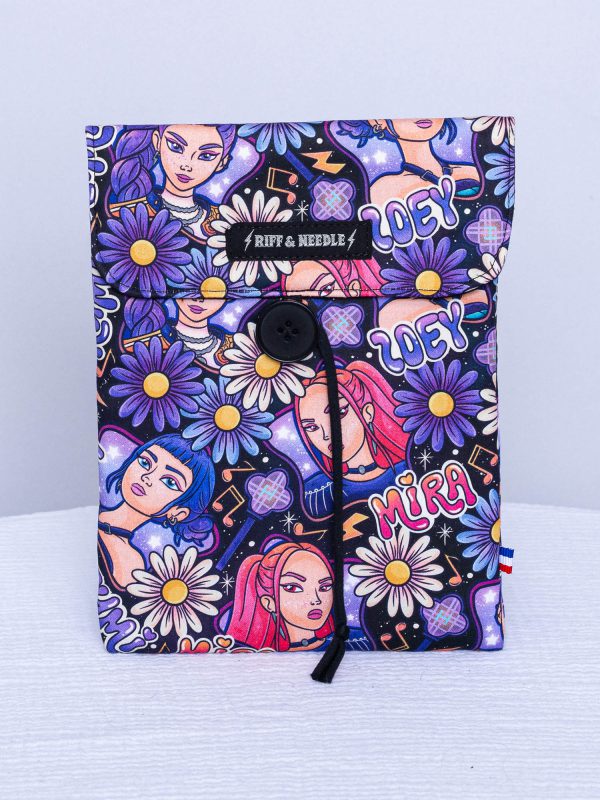 Pochette à livre petit format — Pop en fleurs