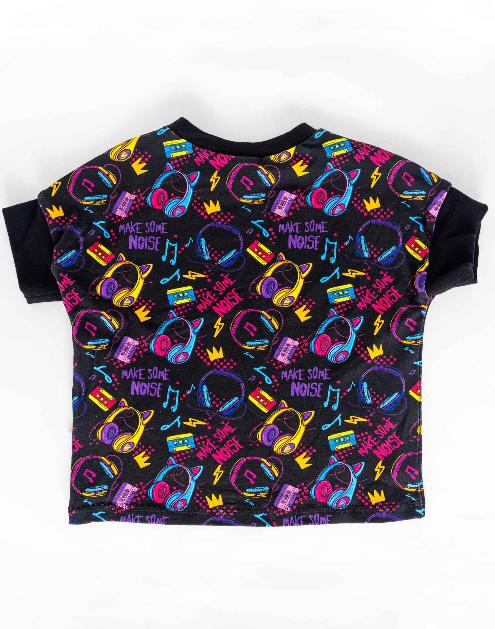 Tshirt cousu main motif dessin rock